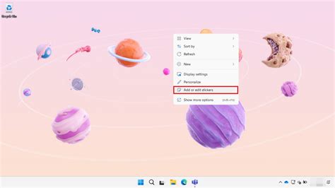 How to Enable Desktop Stickers in Windows 11