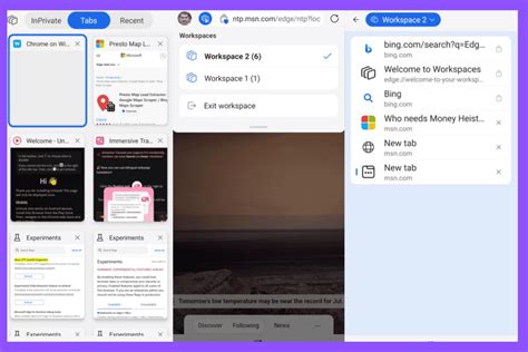 How to Enable Workspaces in Microsoft Edge for Android (Canary):
