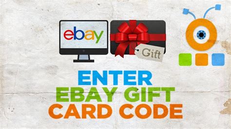 How To Enter Ebay Gift Card Code - Youtube