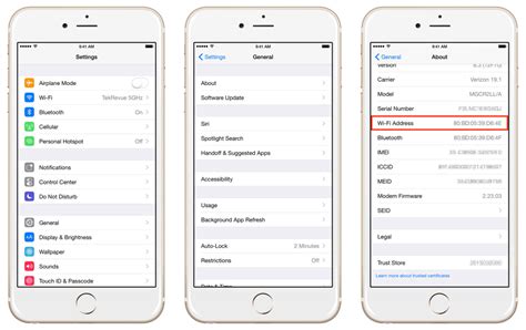 How to Find MAC Address on an iPhone