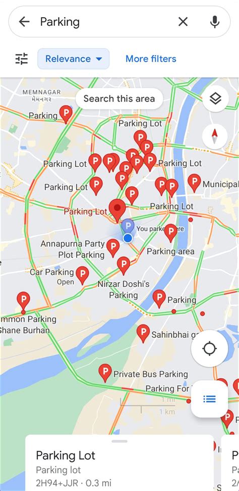 How to Find Nearby Parking Locations in Google Maps