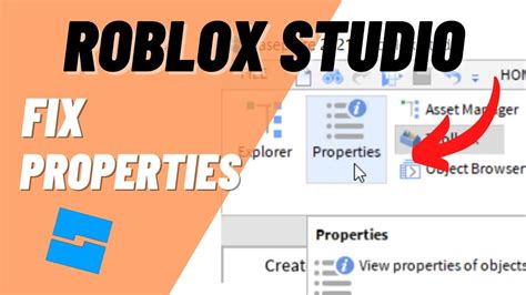 How to Find Properties Tab in Roblox Studio, What to Do when 