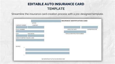 How to Find a Free Fake Auto Insurance Card Template