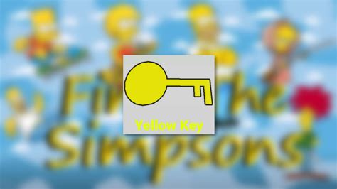 How to Find the Yellow Key in Roblox Find the Simpsons - Gamer 