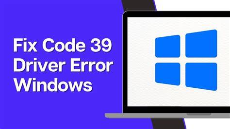Fix Code 39 for DVD or CD drives