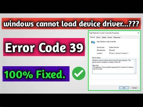 What Code 39 means in Windows 10