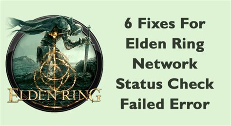 How to Fix Elden Ring Network Status Check Failed Error