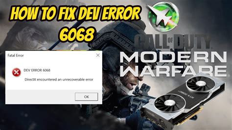 How to Fix Error 6068