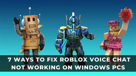 How to Fix Roblox Voice Chat Not Working on Windows