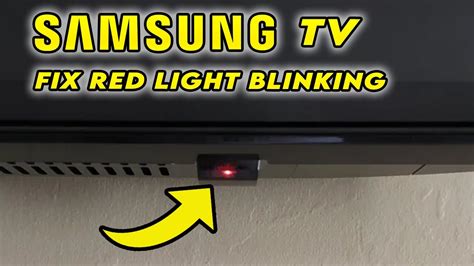 How to Fix Samsung TV Won’t Turn On and Red Light Flashing Problem