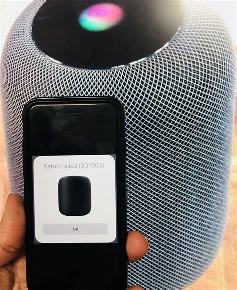 How to Fix Setup Failed 301003 Error on HomePod
