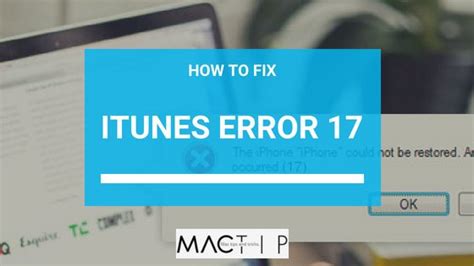 How to Fix iTunes Error 17