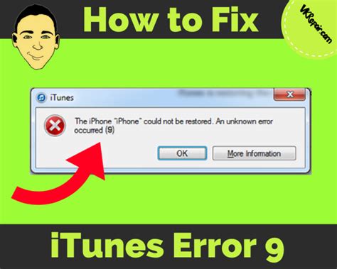How to Fix iTunes Error 9