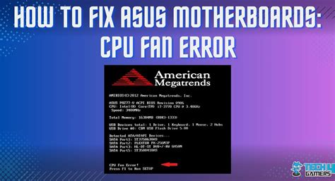 How to Fix the CPU Fan Error on ASUS Motherboards