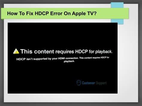 How to Fix the HDCP Error on Apple TV