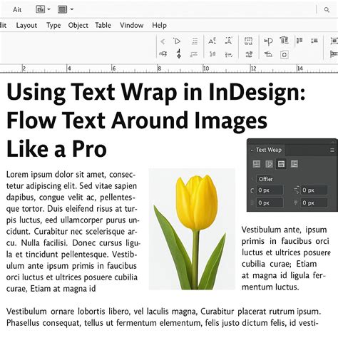 How to Flow Text Around an Image or Graphic