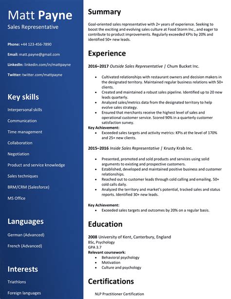 How to Format Your CV