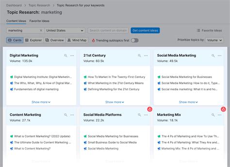 How to Generate Content Ideas (with Semrush’s Topic Research Tool)