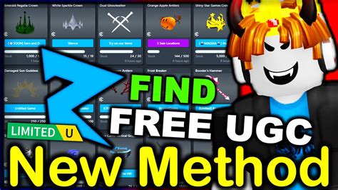 How to Get FREE UGC LIMITEDS QUICKLY and EASILY.. (Roblox 