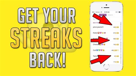 How to Get Snapchat Streak Back