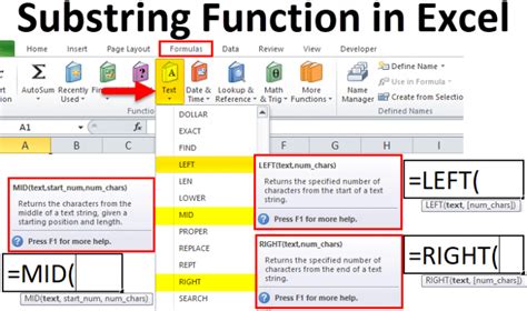 How to Get Substring in Excel: Start, Middle or End of a String