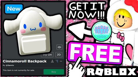 How to Get the Cinnamoroll Backpack Roblox for Free