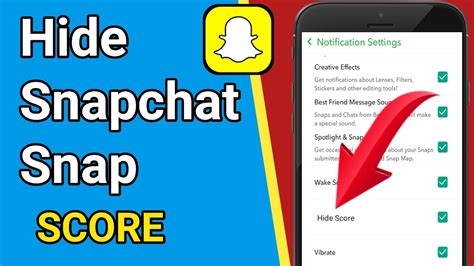 How to Hide Snap Score From Other Users