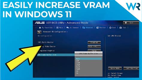 How to Increase VRAM in the BIOS