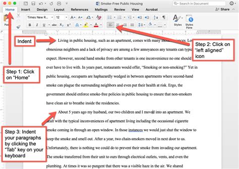 How to Indent a Single Paragraph Using the Tab Key