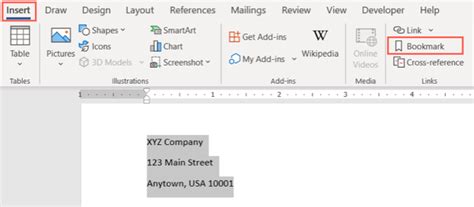 How to Insert Links into a Bookmark on Microsoft Word