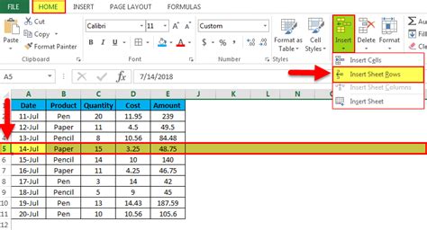 How to Insert Multiple Rows by Dragging Border Selection