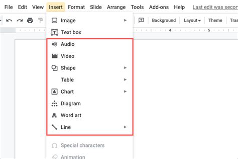 How to Insert Objects on Google Slides