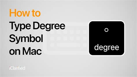 How to Insert a Degree Symbol on Mac