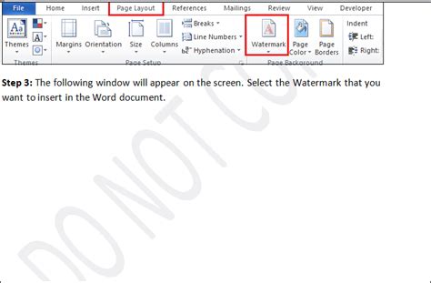 How to Insert a Watermark in Word for the Web