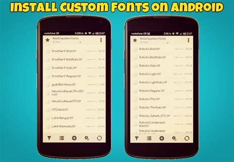 How to Install the Custom Fonts on Android