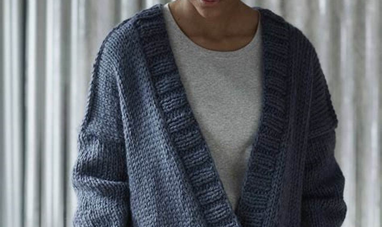 How to Knit a Jacket with Thick Wool
