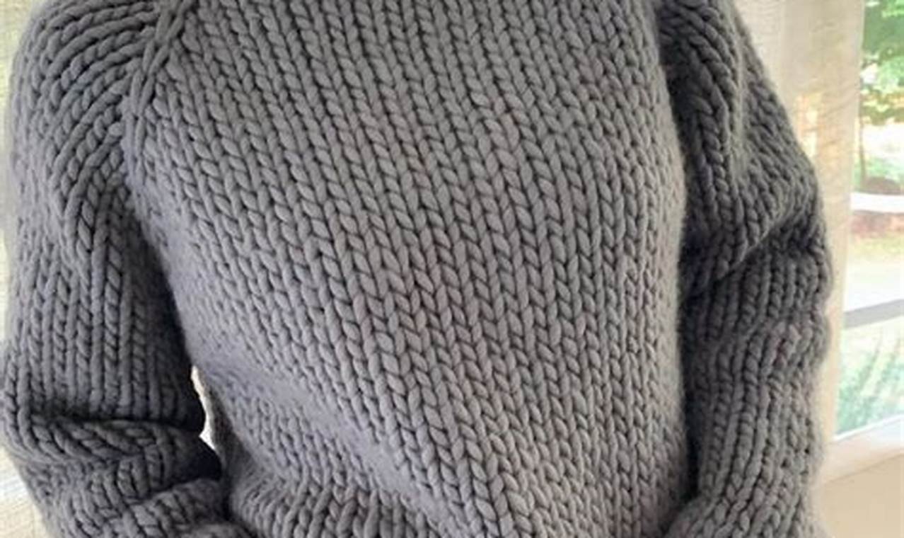 How to Knit a Pulli with Thick Wool