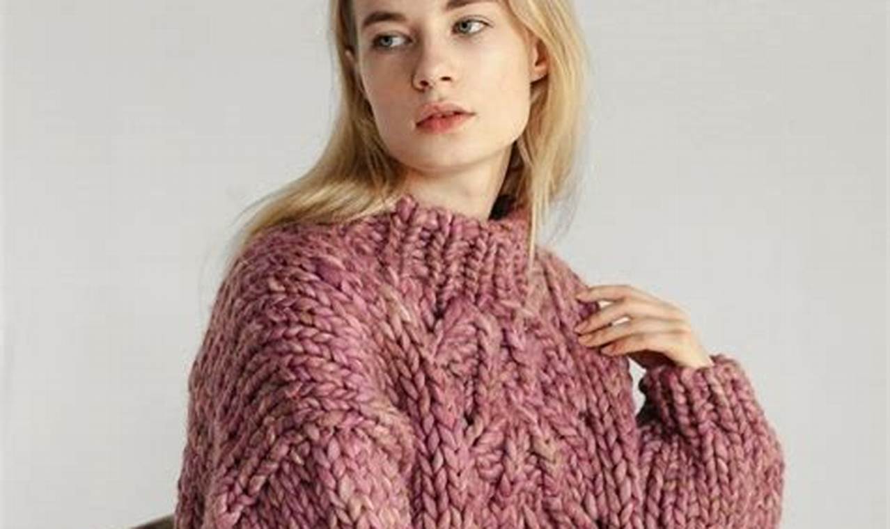 How to Knit a Sweater with Thick Wool