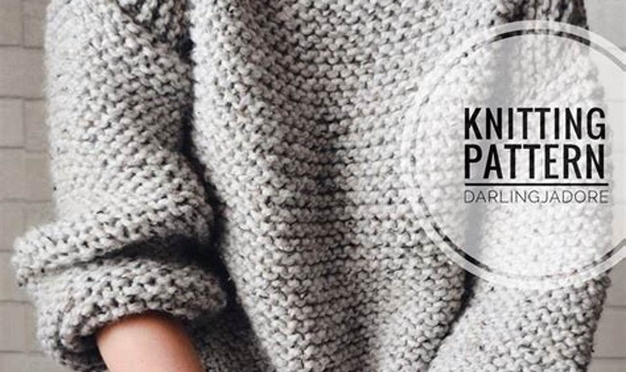 How to Knit a Sweater with Thick Yarn