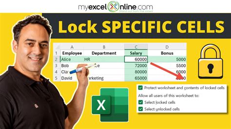 How to Lock Specific Cells in an Excel Worksheet