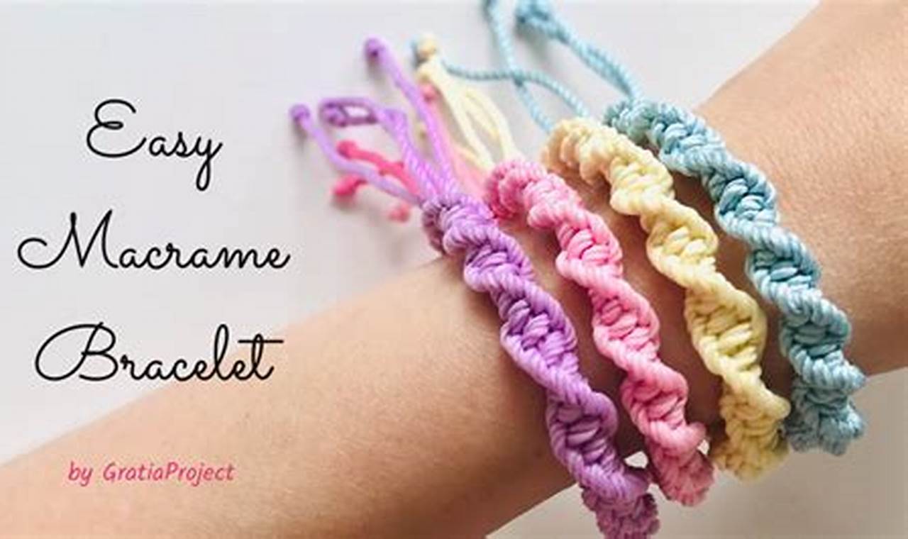 How to Make Easy Macrame Jewelry DIY Projects