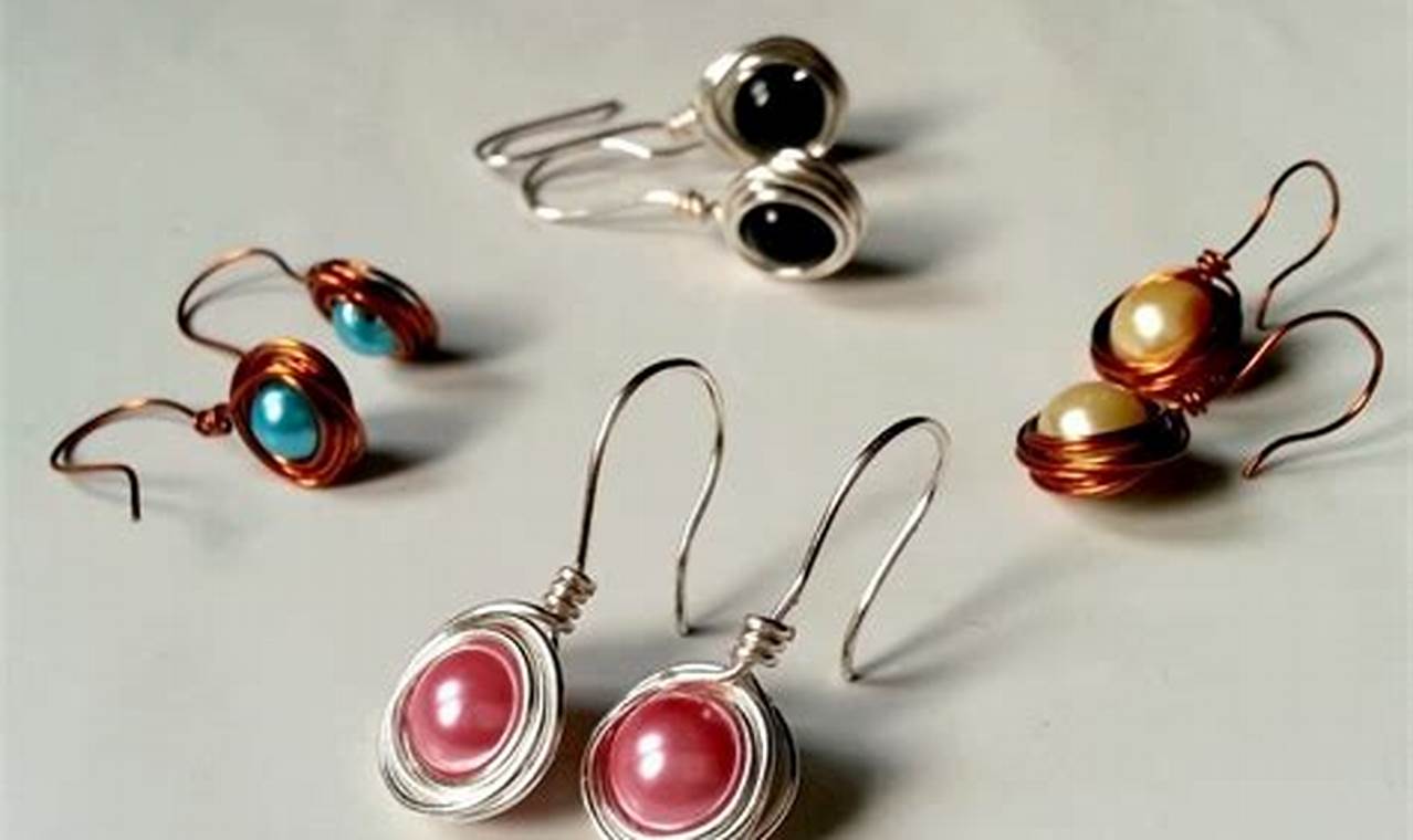 How to Make Easy Wire Jewelry Earrings