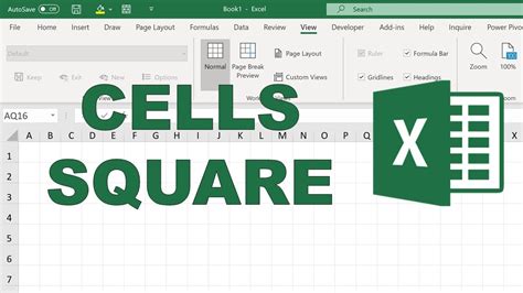 How to Make Excel Cells Square