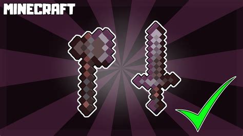 How to Make Netherite Weapons in Minecraft