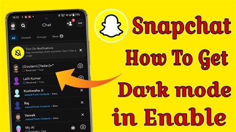 How to Make Snapchat Dark Mode on Android