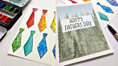 How to Make Watercolor Father's Day Cards