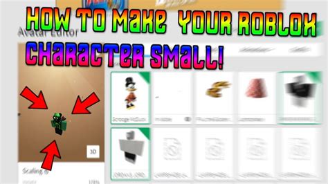 How to Make Your Character Small in Roblox