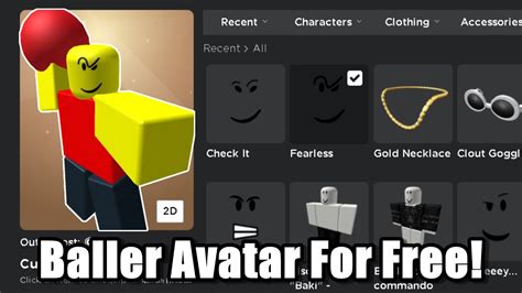 How to Make a BALLER Avatar on ROBLOX - YouTube