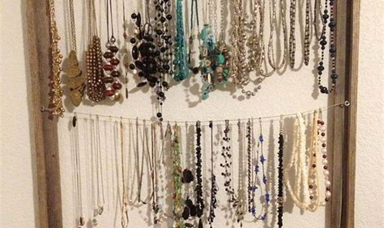How to Make a DIY Jewelry Organizer Wall
