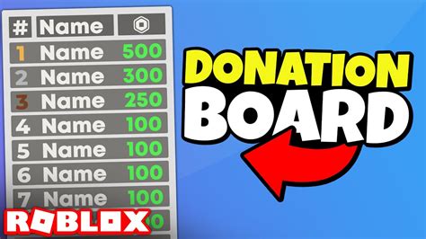 How to Make a DONATION BOARD | HowToRoblox - YouTube